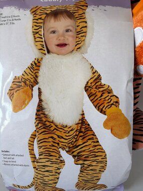 Fun World Tiger Costume Baby Size 6-12 Months